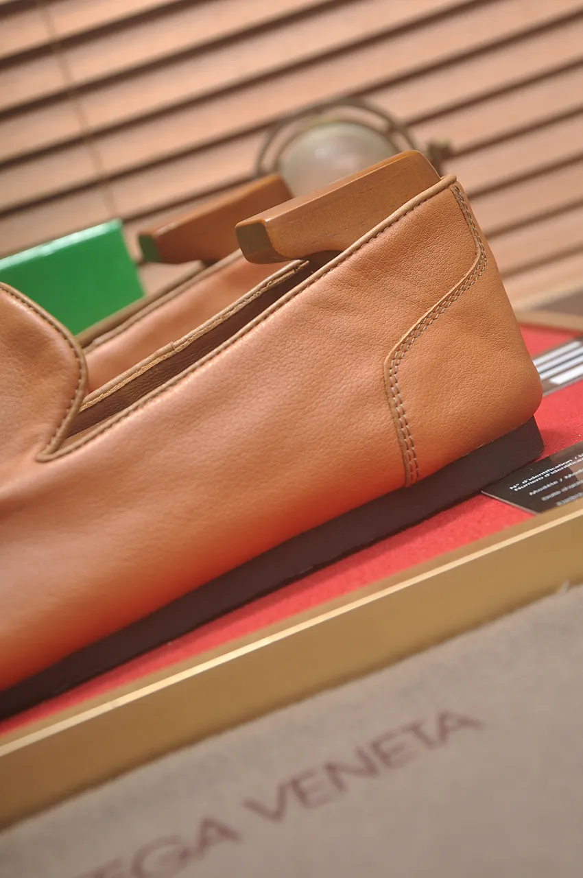 Men's shoes 💰460💶 [Botteg Venetta (BV)] (wallet shoes) exclusive new model official website new model The upper is made of high-quality top calfskin. Delicate feel and flowing luxurious texture. Tailored for refined men to create a noble aura. Delicate and regular Mark hand stitching. Smooth lines. Full sheepskin lining, comfortable to wash sweat. 38-44